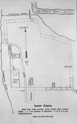 Layout of the San Francisco de la Espada Mission